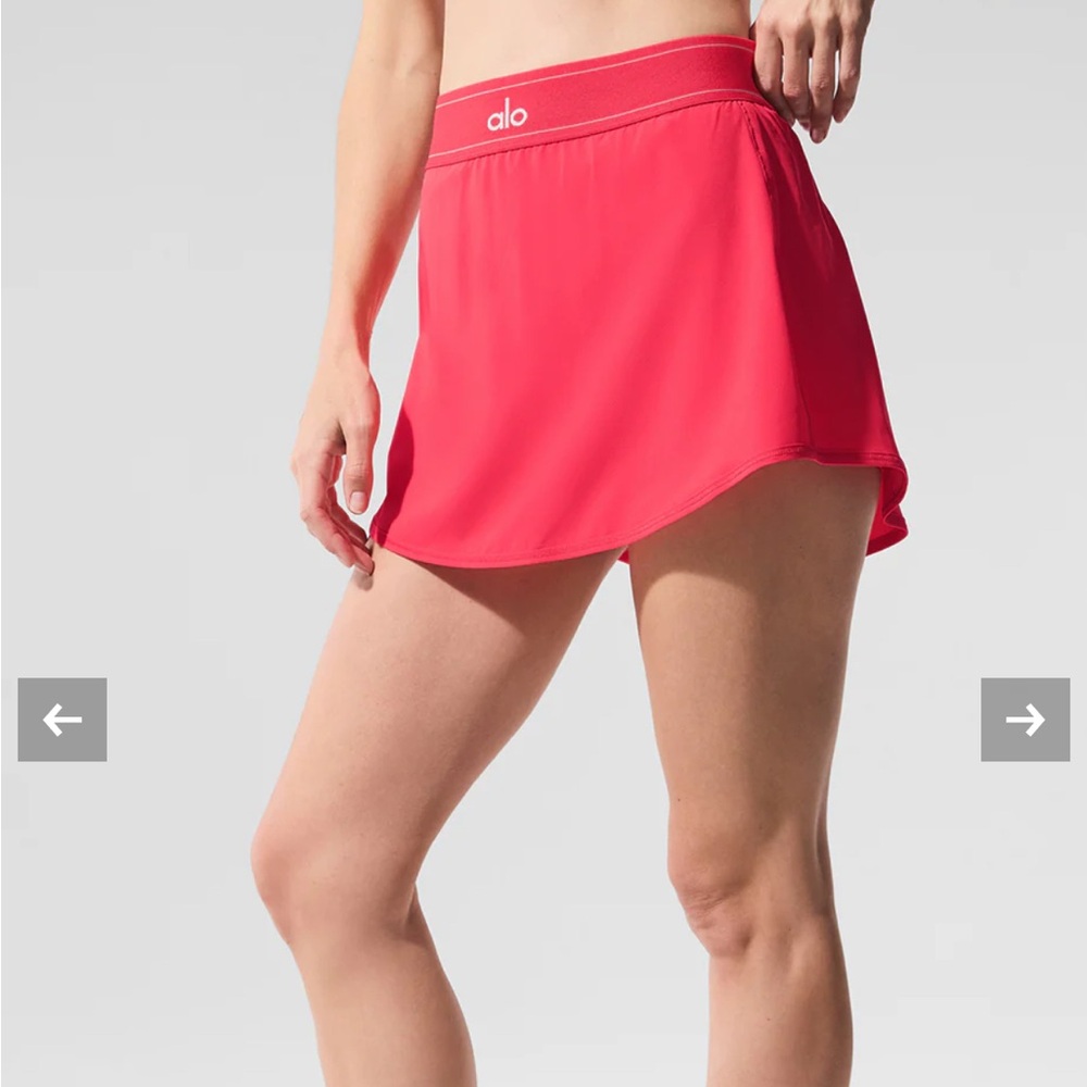 ALO yoga Match Point Tennis Skirt in Candy Red!!